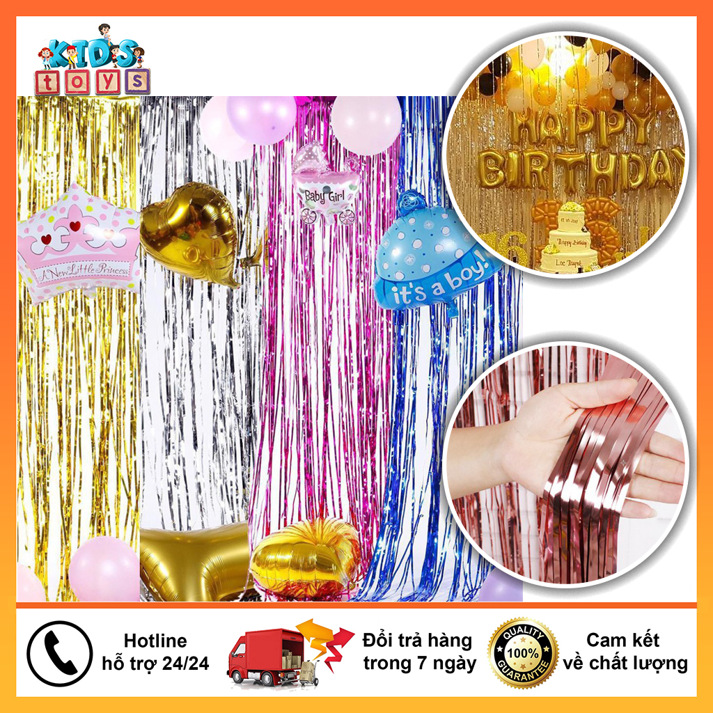 Rèm kim tuyến trang trí tiệc sinh nhật, kỉ niệm ngày cưới, khai trương