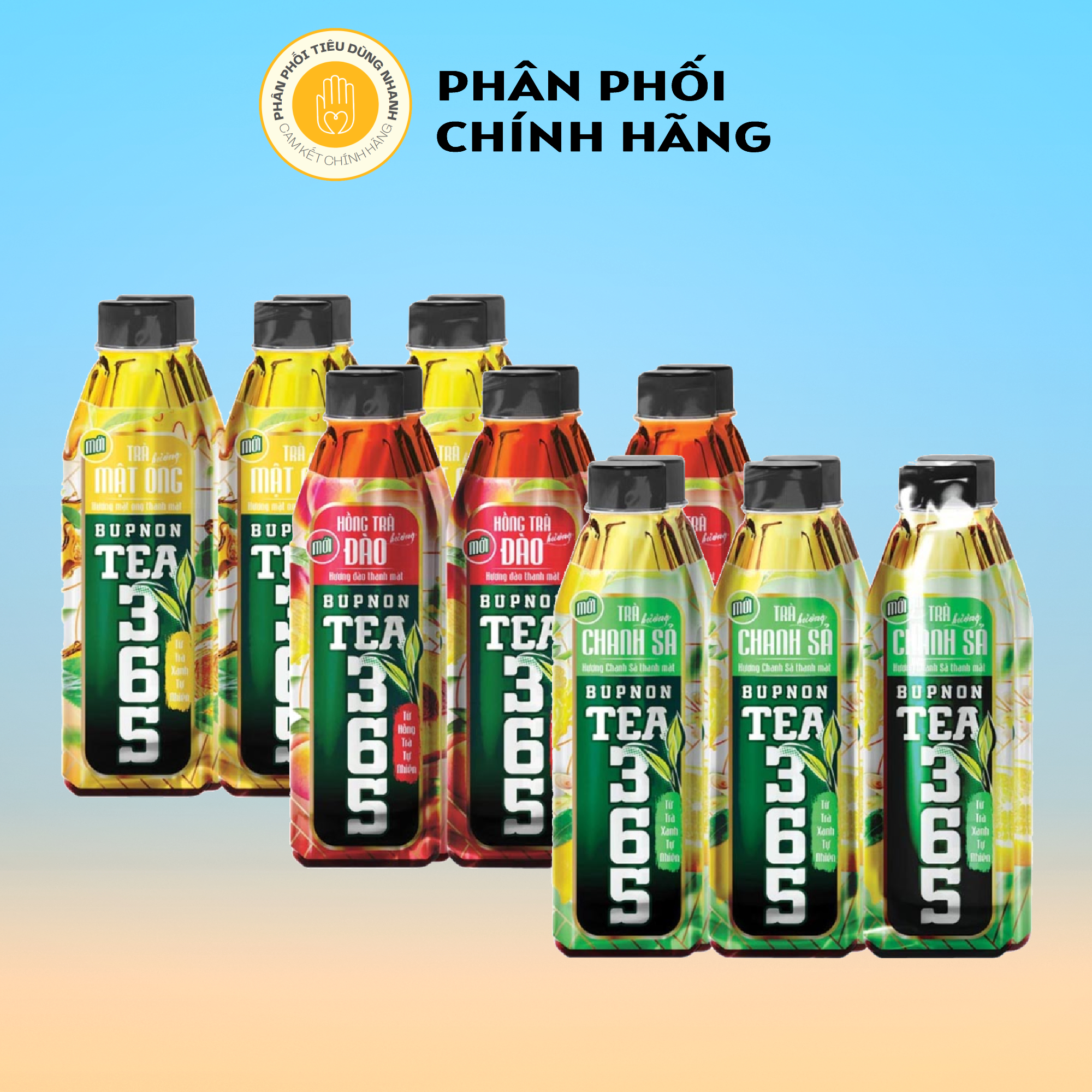 Lốc 6 Chai Nước Giải Khát Tea365 500ml/chai