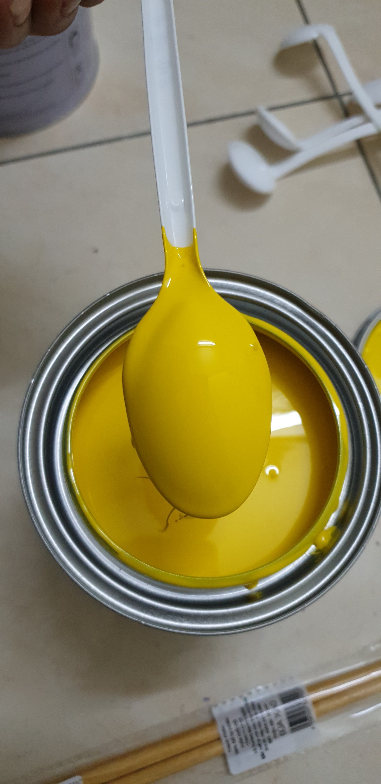 Qp1141 sơn gốc màu vàng chanh 1k hãng autopaint lon 1 lít