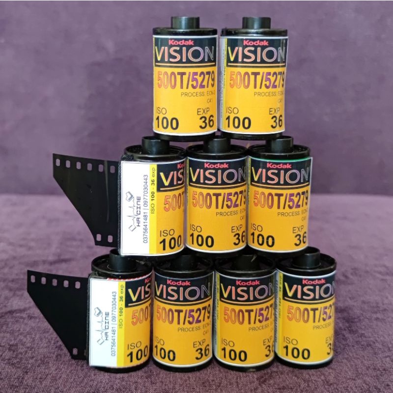 Film kodak vision 500t - iso 100 - 36 kiểu - chụp được máy pns