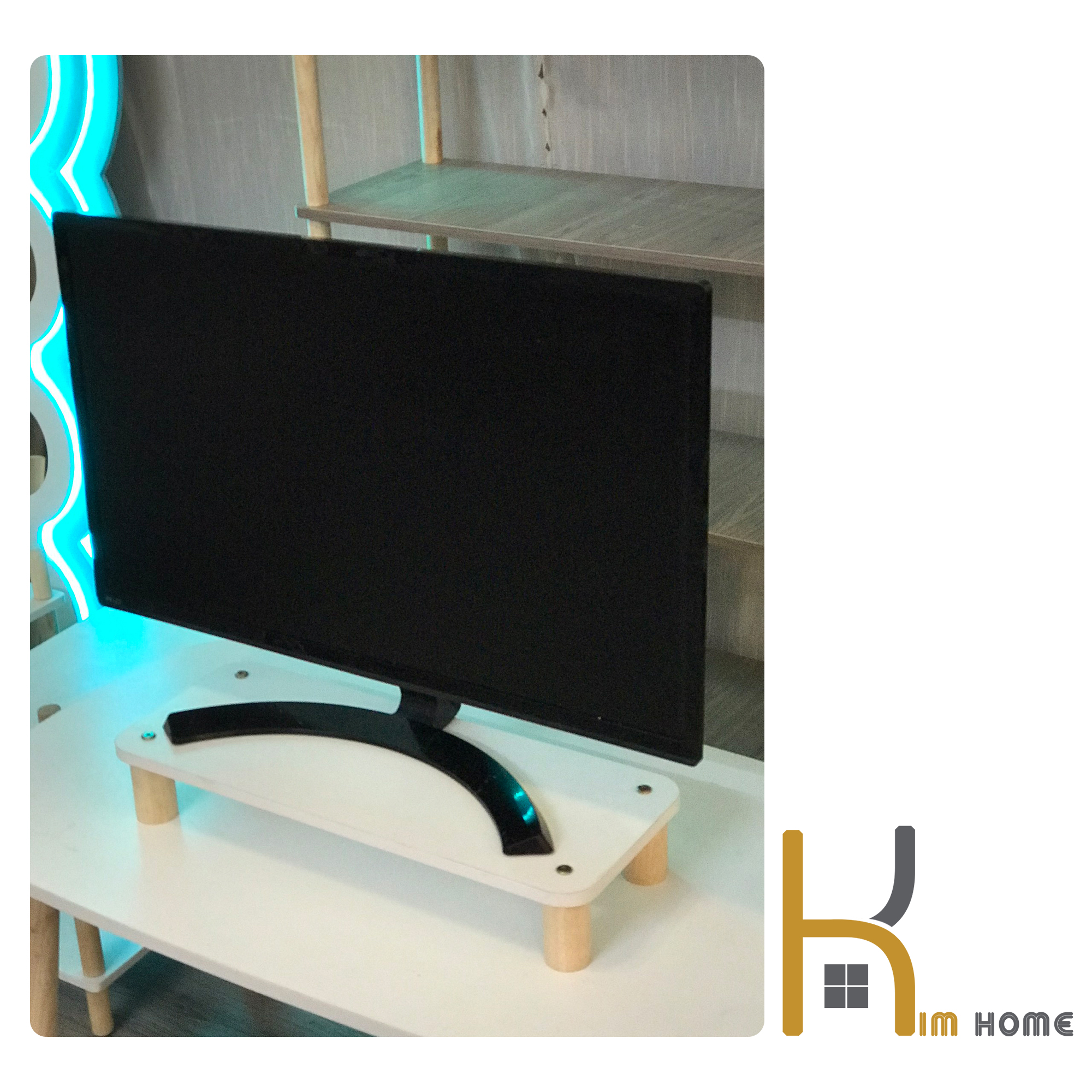 Kệ để màn hình máy tính, kệ gỗ để màn hình máy tính- laptop nâng cao màn hình chống gù lưng- chống đau vai, kệ máy tính để bàn có hốc để tài liệu.