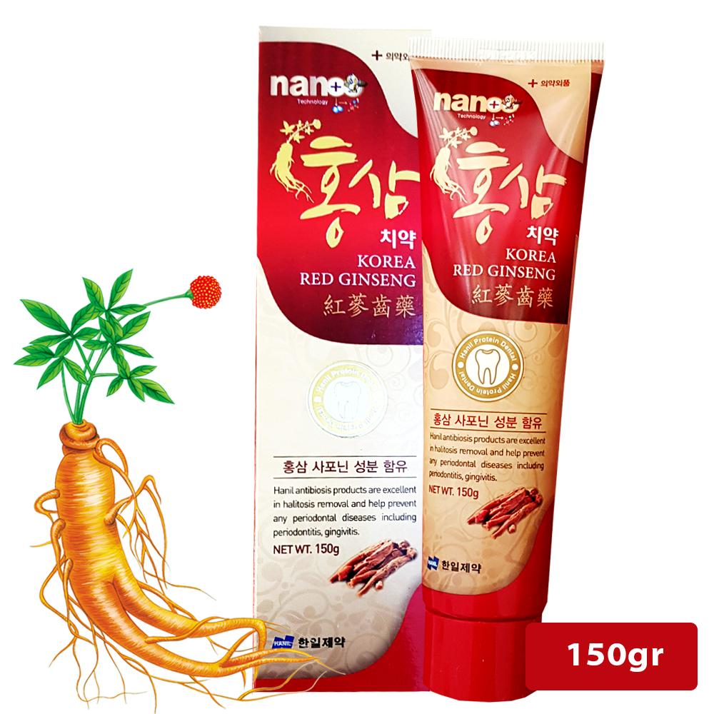 Kem đánh răng Hồng Sâm chống Viêm Nướu, Sâu Răng Hanil - Nhập khẩu Hàn Quốc