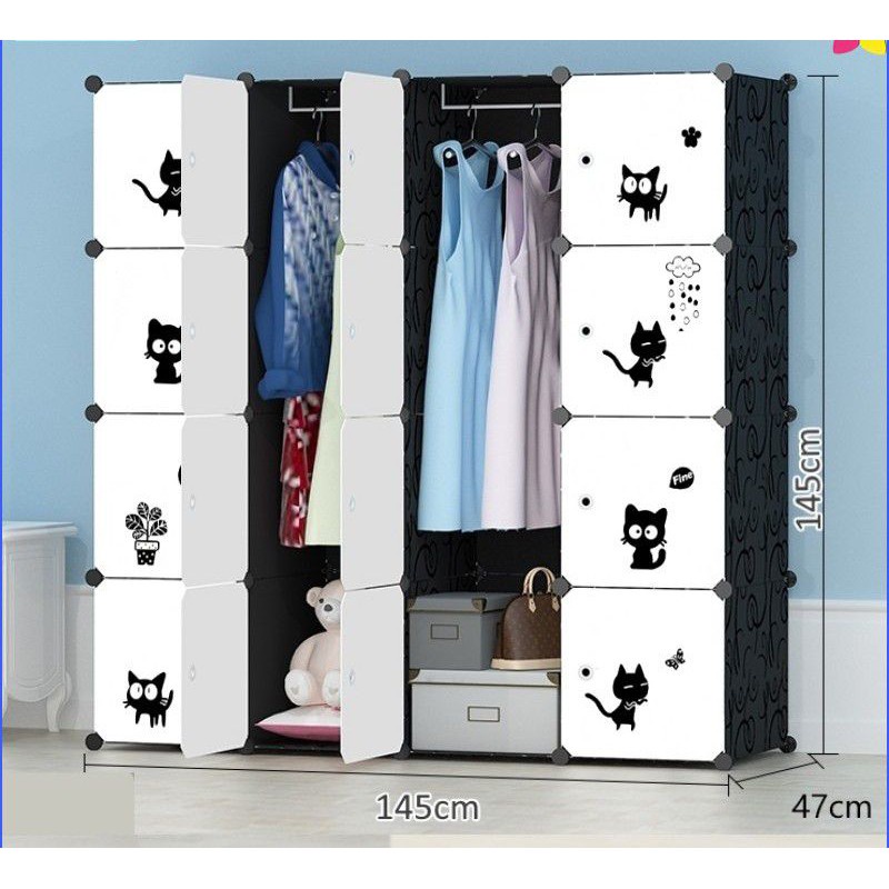 Tủ nhựa lắp ghép 16ô dễ lắp và di chuyển