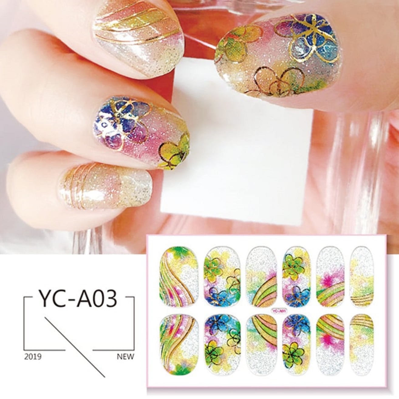 Hot ♥ sticker 3d trang trí móng cao cấp/ hàng mới về yc/a0