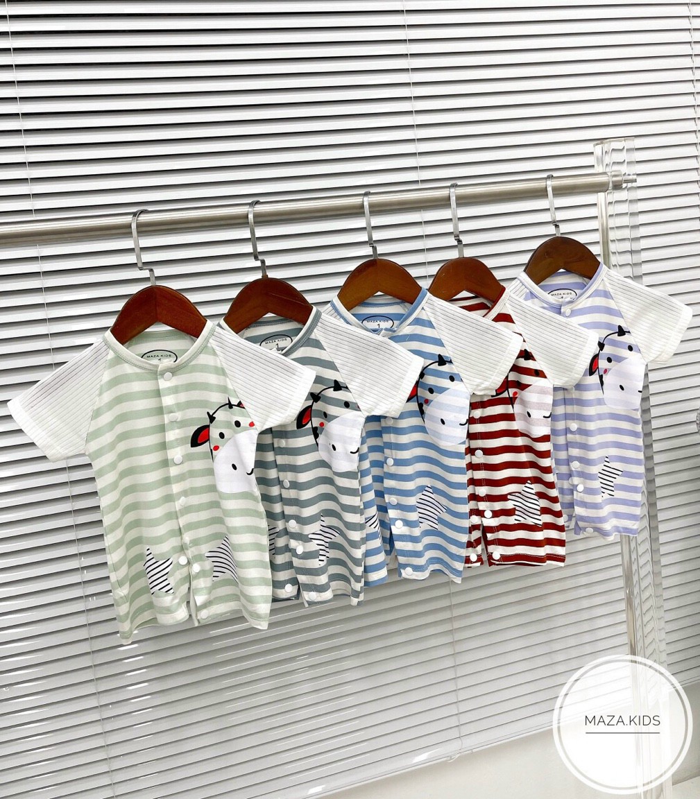 Bộ Bodysuit cộc tay liền thân chất peptit sợi tre CAO CẤP mềm mịn an toàn cho bé sơ sinh / bộ đồ liền thân hình thú / bộ body cho bé / bộ đồ liền thân hình thú cho bé / bộ đồ liền thân