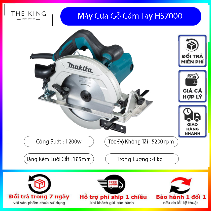 Máy cưa gỗ - máy cắt gỗ - máy cắt đĩa tặng kèm 1 lưỡi của 185mm.