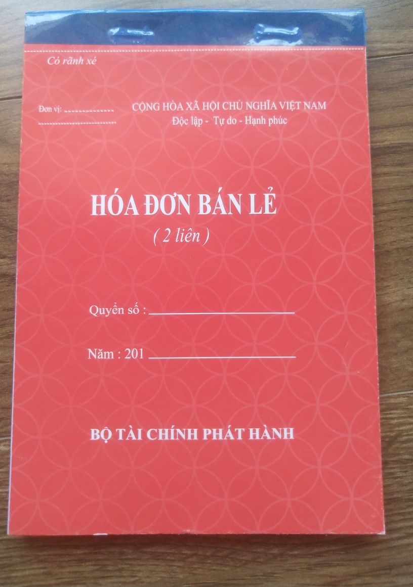 Hóa đơn bán lẻ 2 liên a5-loại 60 tờ