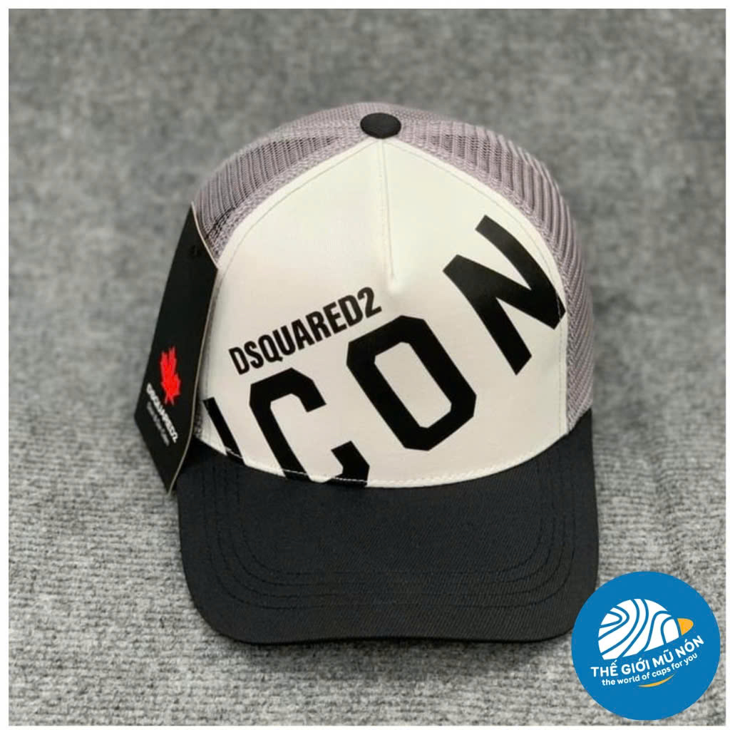 (Hàng VNXK) Nón kết, mũ lưỡi trai Unisex ICON vải Kaki đẹp phối lưới thời trang (Ảnh thật)