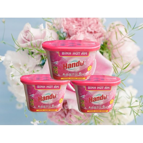 [HCM]Bộ 3 hộp hút ẩm khử mùi Hando 450ml GSG688