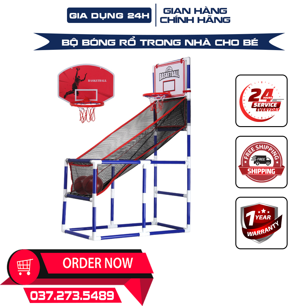 Bộ bóng rổ trong nhà cho trẻ em, full bộ bóng rổ thiết kế cao cấp nâng cao sức khỏe cho bé, chống rung chống lật, chơi trong nhà, ngoài chơi dễ dàng mang theo,khung chắc chắn cao cấp