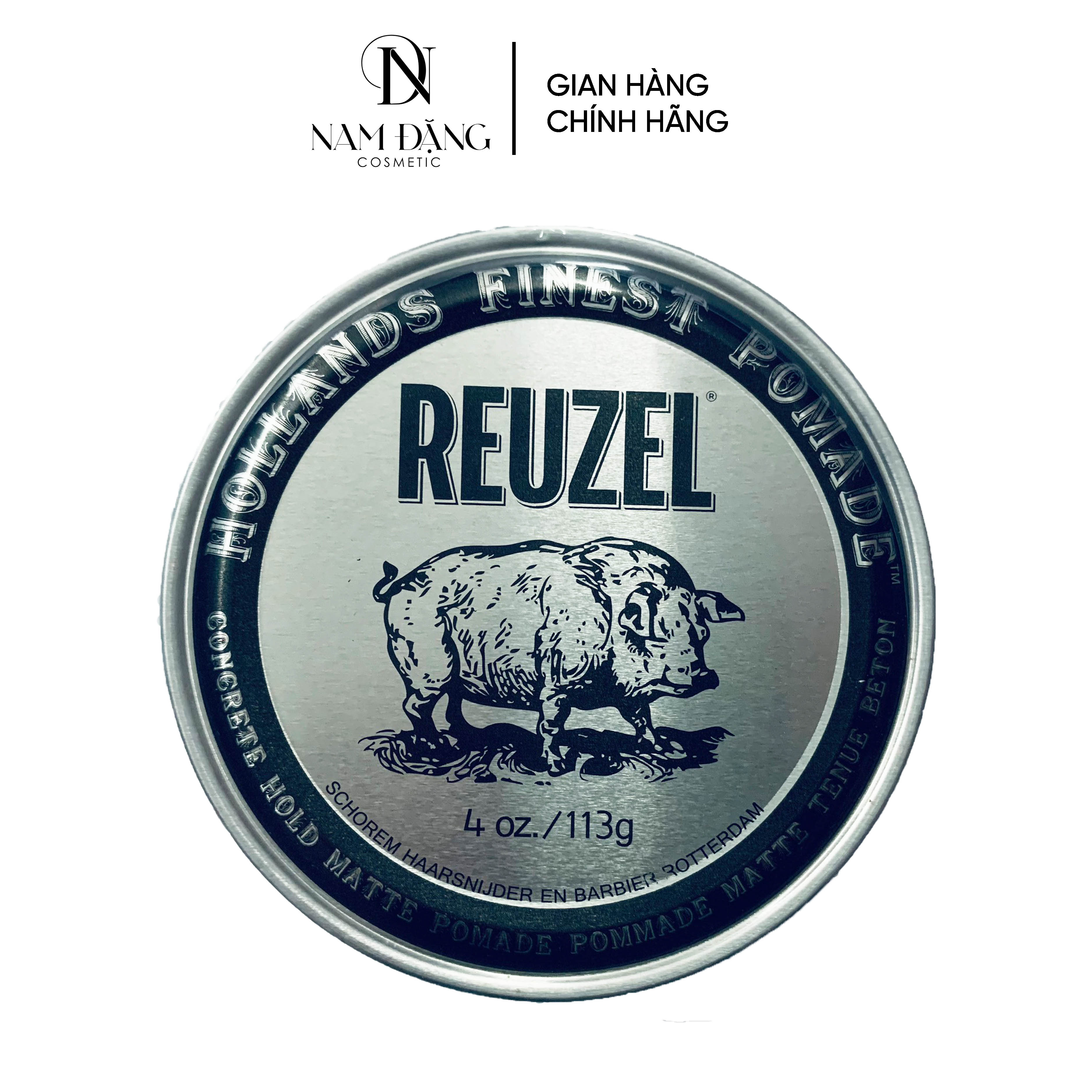 Sáp vuốt tóc nam Reuzel Concrete Hold Matte Pomade 35g-113g-340g