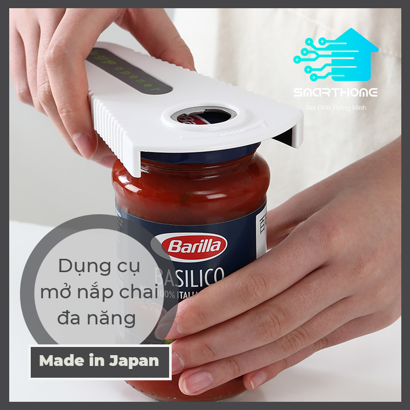 Dụng Cụ Mở Nắp Đa Năng Nhật Bản, Mở Mọi Loại Chai Hộp Đường Kính Từ 2 - 9 cm, Có Gắn Thêm Nam Châm, Đồ Mở Hộp, Đồ Mở Chai.