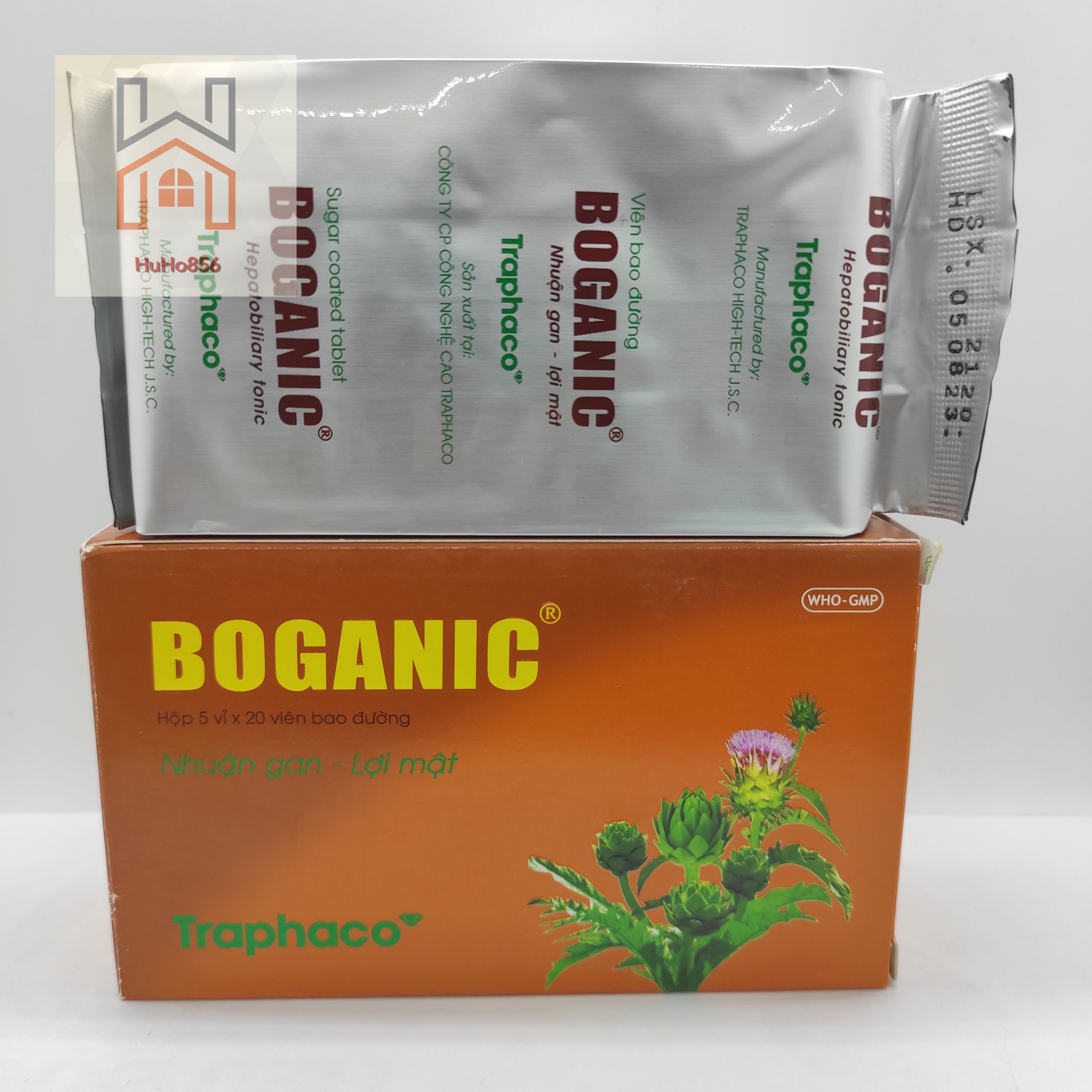 Boganic - hộp 100 viên bao đường
