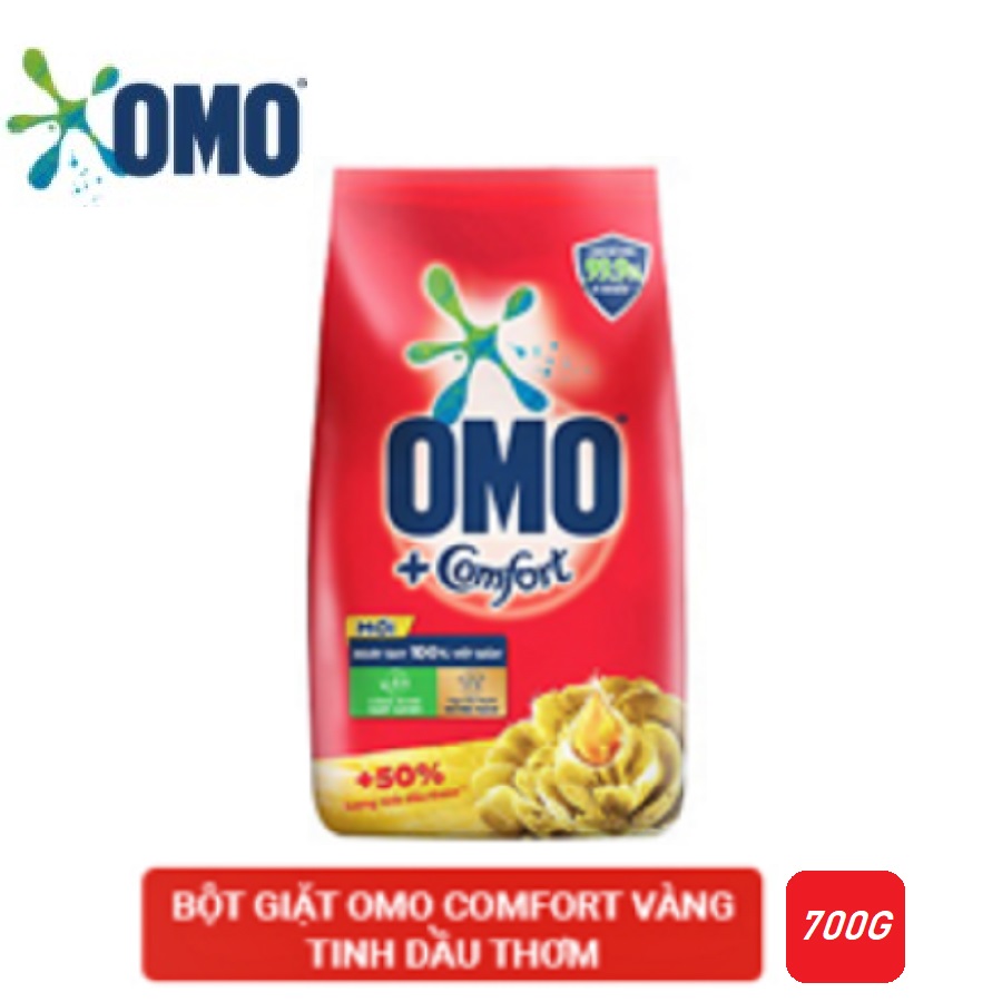 Túi Bột giặt Omo Comfort Tinh Dầu Thơm 700gr