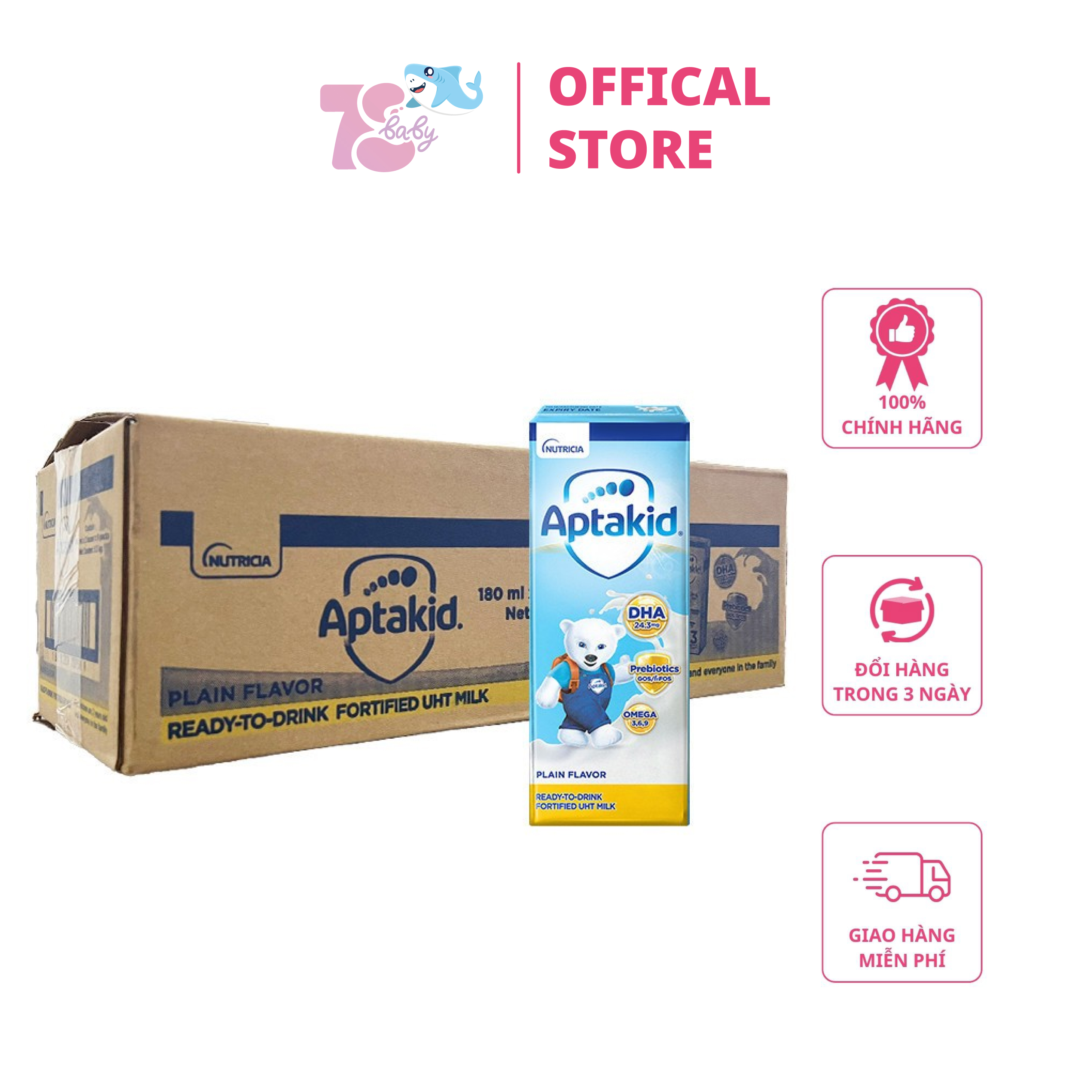 THÙNG SỮA CÔNG THỨC PHA SẴN APTAKID 180ML CÔNG THỨC ĐỘT PHÁ MỚI TỪ NUTRICIA