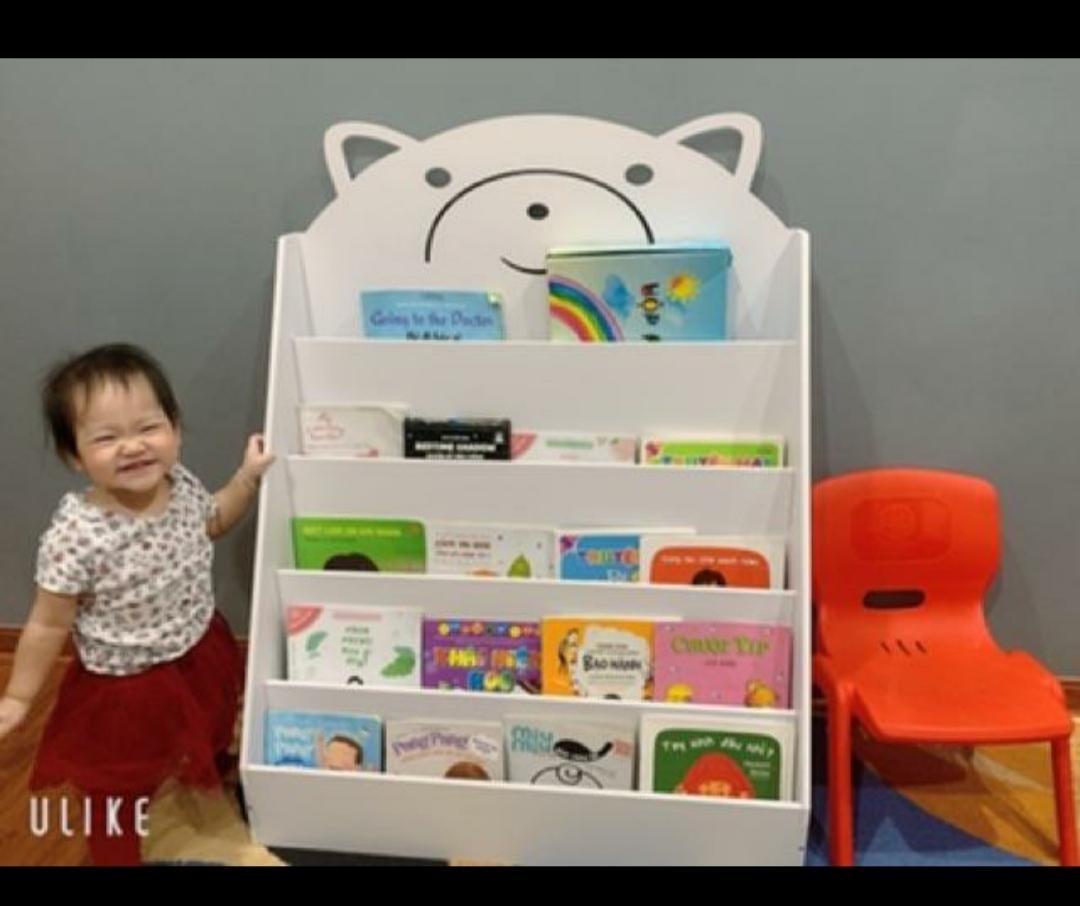 Kệ giá sách hình gấu đựng đồ tự tháo lắp đa năng