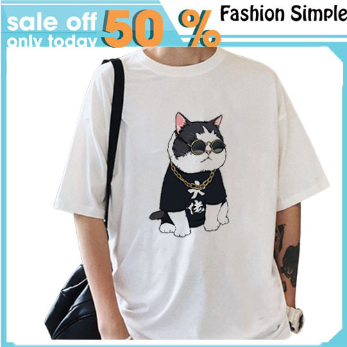 [HCM]Áo Thun thể thao 🚚 FREESHIP 🚚, Áo thun unisex nam nữ in hình mèo Vải Đẹp Mềm Mịn Thoáng Mát Co Giãn Tốt Form Chuẩn sản phẩm của fashion simple 2