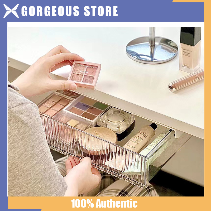 Dưới bảng ngăn kéo dưới bàn chủ hộp lưu trữ ẩn tự dính khay bút chì văn phòng phẩm đồ đựng bút chì cho bút chì điện thoại- tủ lưu trữ bàn hộp lưu trữ nhựa hộp văn phòng phẩm
