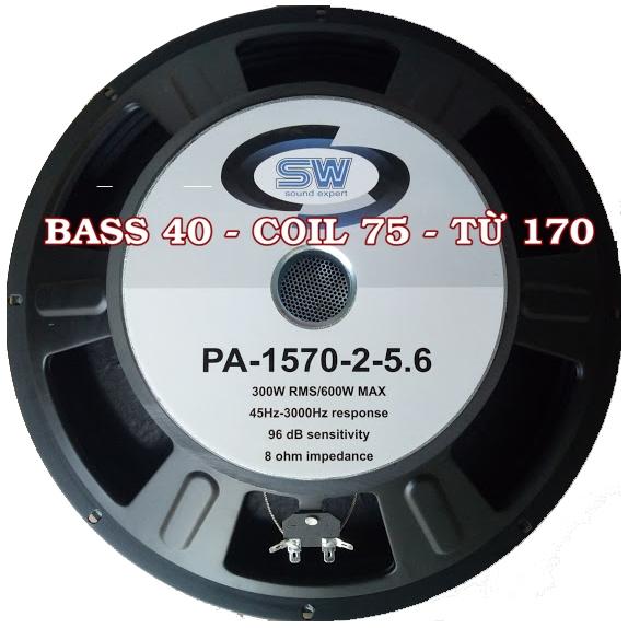 Một củ loa bass 40 từ 170mm coil 75 SOWAY hàng NK