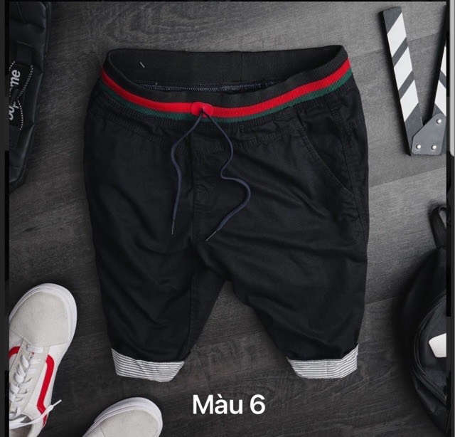 Quần short nam Kaki Lưng Thun co giãn Vải Đẹp Nhiều Màu