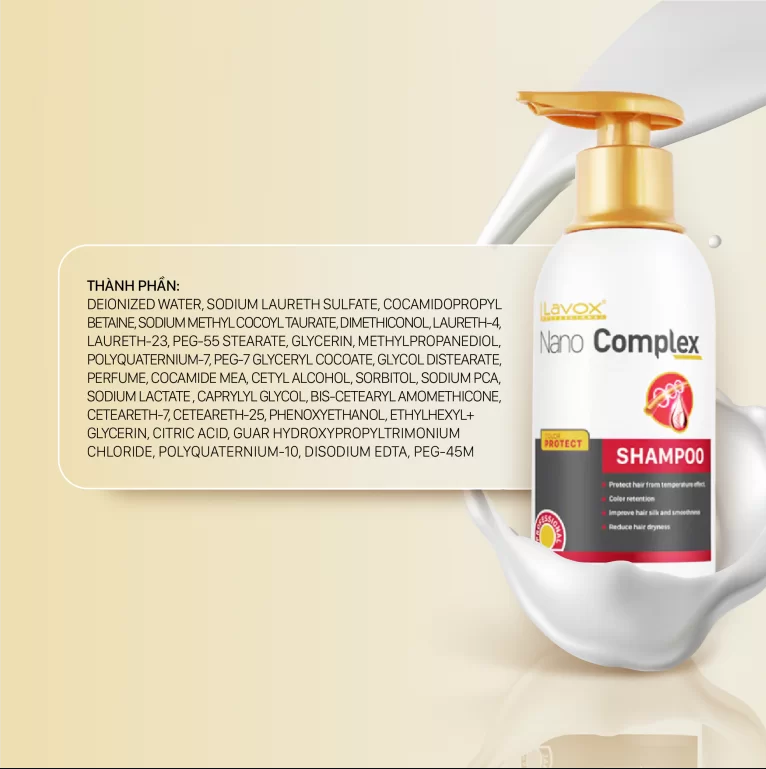 Dầu Gội Giữ Màu Lavox Nanocomplex