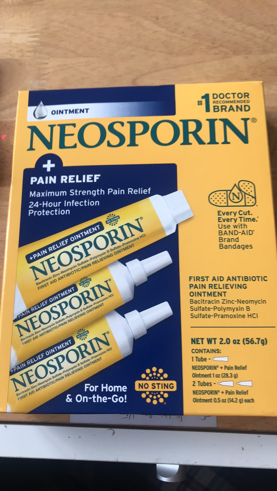 Kem mỡ trị bỏng kháng viêm liền sẹo Neosporin Original Ointment
