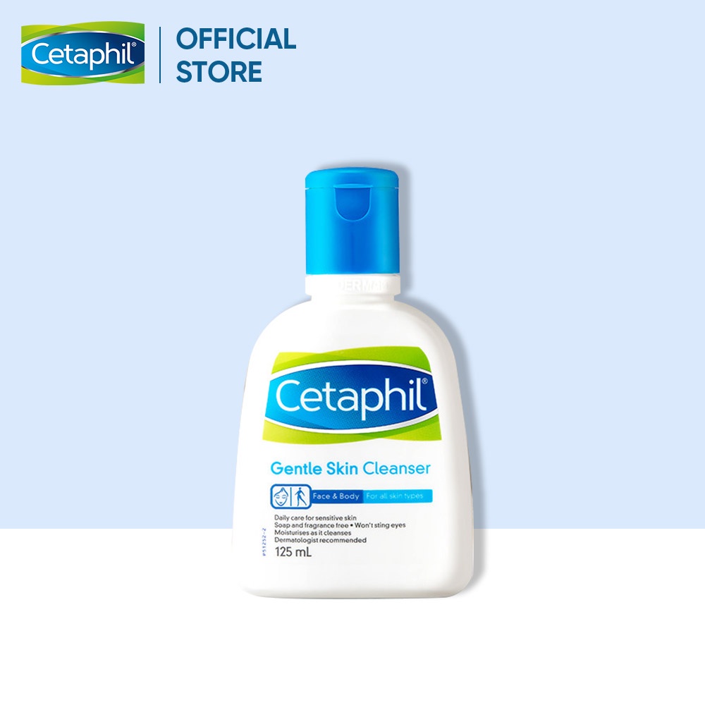 [Cetaphil 125ml] Sữa rửa mặt dịu nhẹ Cetaphil Gentle Skin Cleanser 125ml