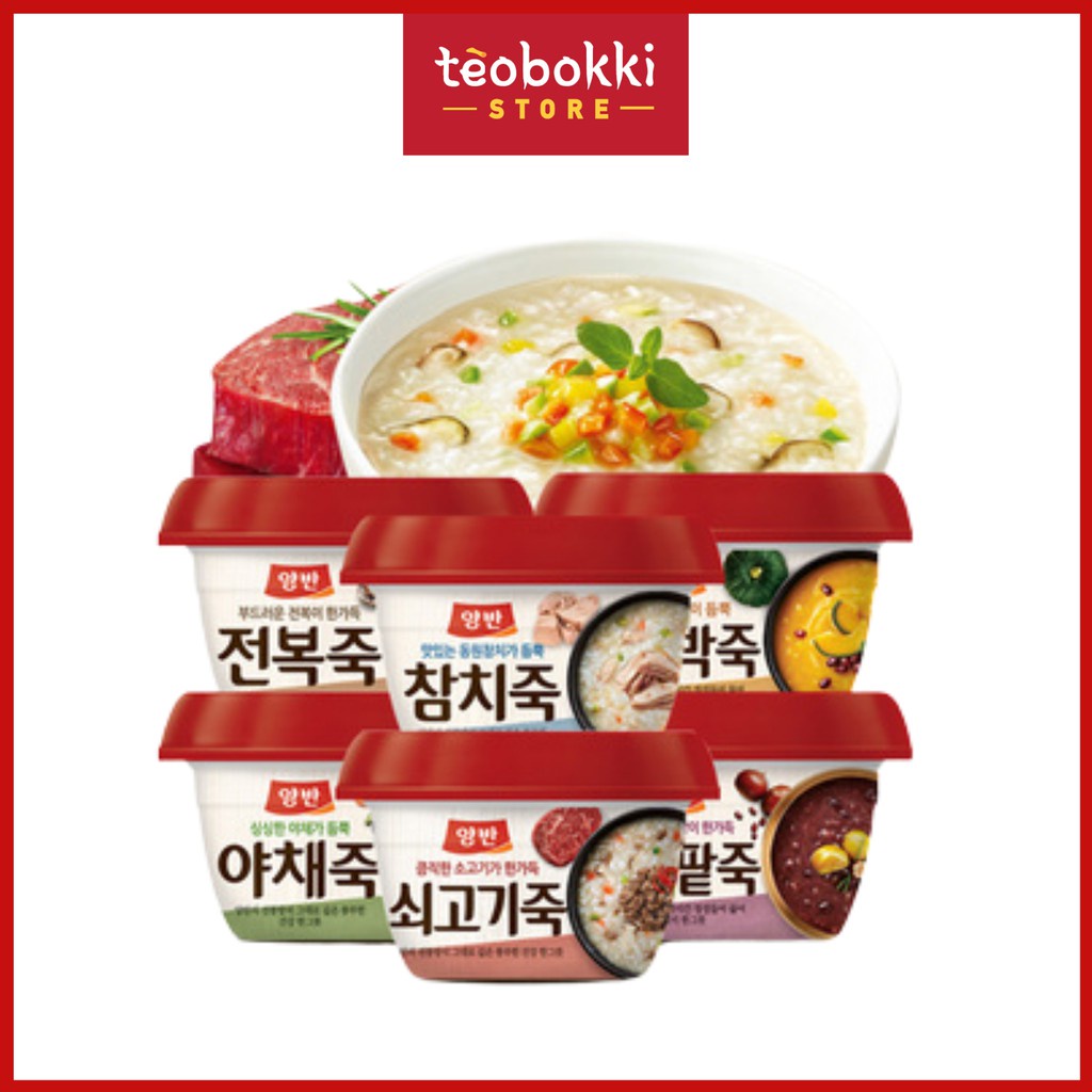 Cháo ăn liền Hàn Quốc, cháo ăn liền Dongwon nhiều vị