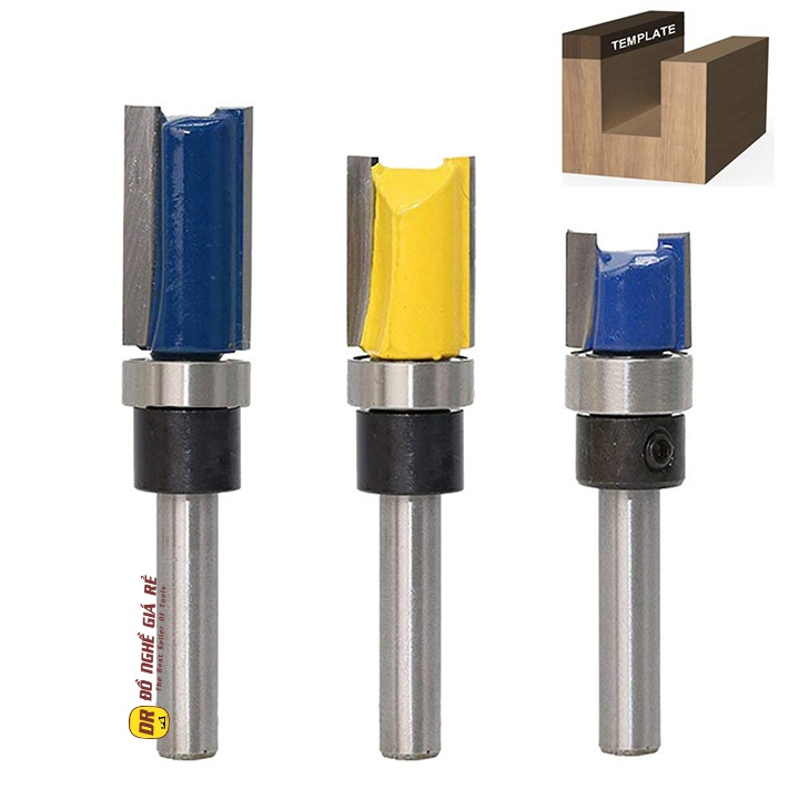 Mũi phay thẳng bi ngược mũi soi gỗ lấy nền cốt 6 35