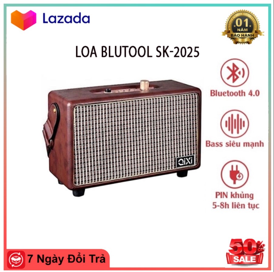 Loa nghe nhạc xách tay,Mua loa karaoke xách tay bluetooth, loa karaoke mini di động karaoke dã ngoại ngoài trời du lịch mọi nơi LOA KARAOKE BLUETOOTH SK-2025