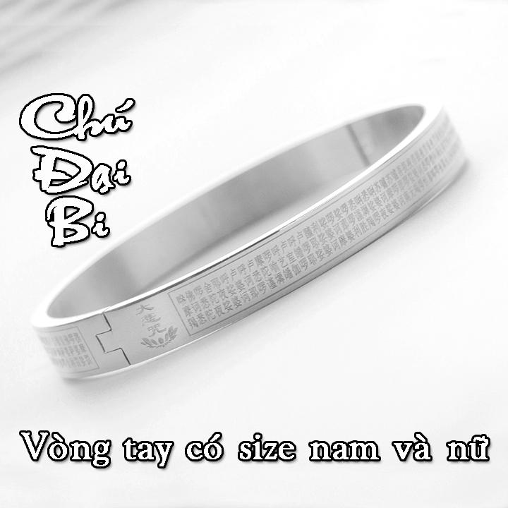 VÒNG TAY TITAN CHÚ ĐẠI BI CÓ SIZE NAM VÀ NỮ LN122