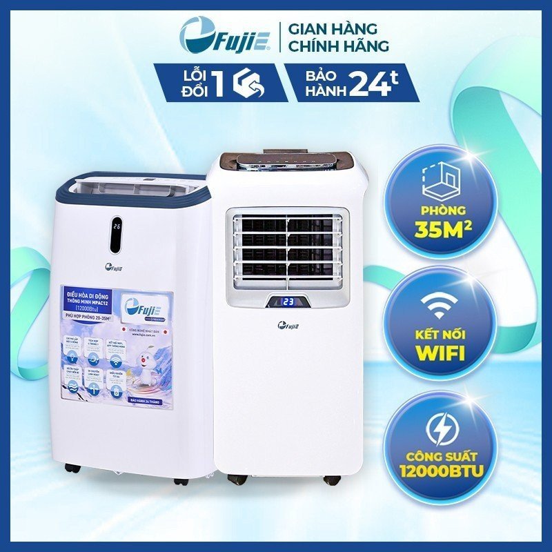 Máy lạnh di động fujie công suất làm lạnh 7000btu - 14000btu - công nghệ nhật bản - bảo hành điện tử toàn quốc 2 năm