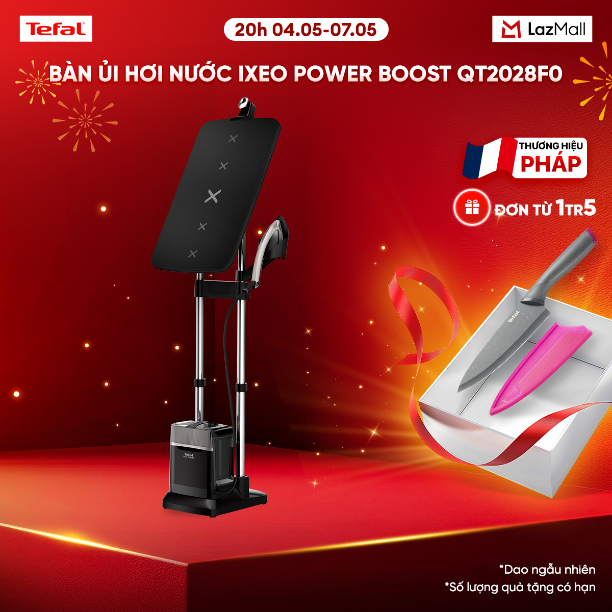 Bàn ủi hơi nước IXEO Power Boost QT2028F0