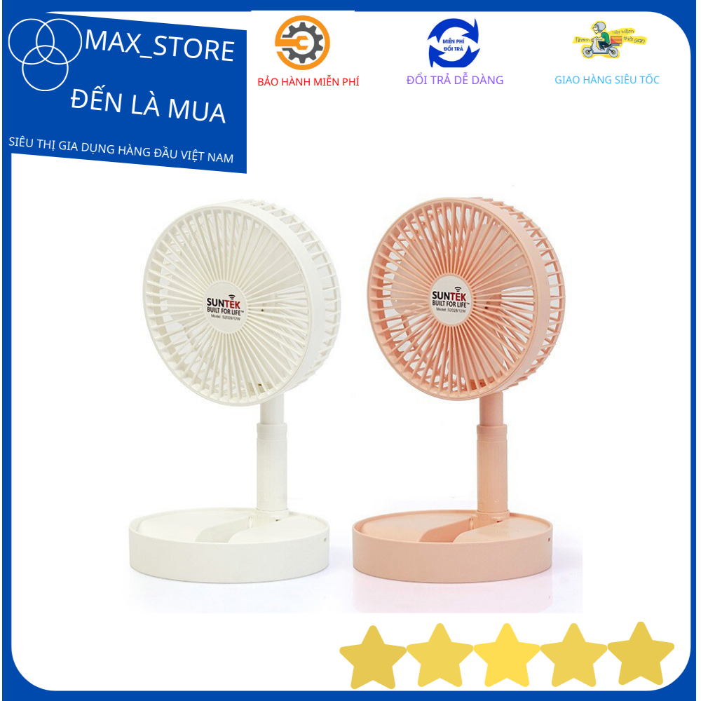 Quạt tròn tích điện gấp gọn kéo dài 2 tầng tích điện đế tròn jh2058 - sử dụng 4 đến 6 tiếng liên tục