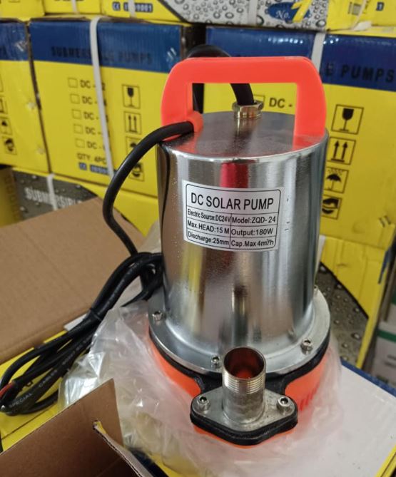 Máy bơm chìm hộ gia đình zqb 12v-180w (tặng kèm kẹp cá sấu