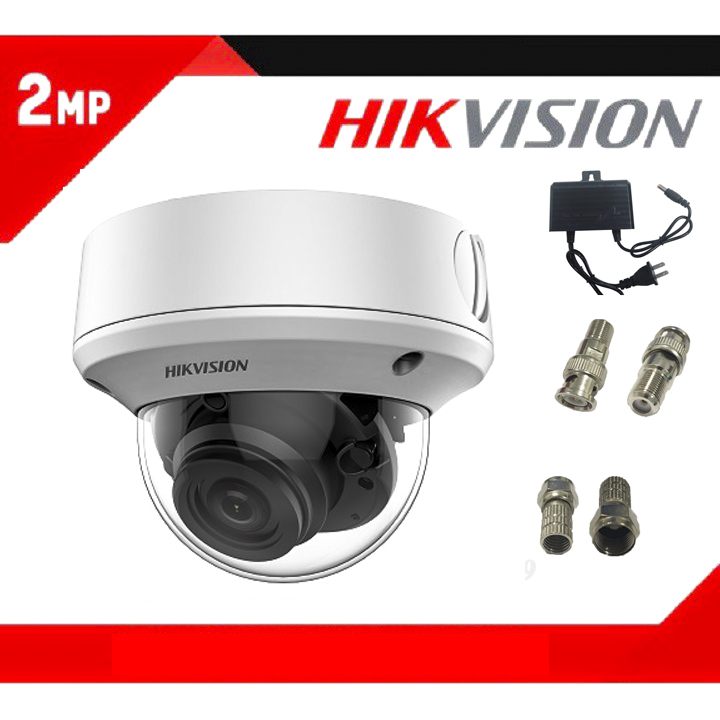 Camera ds-2ce5ad3t-vpit3zf kèm nguồn và jack kết nối