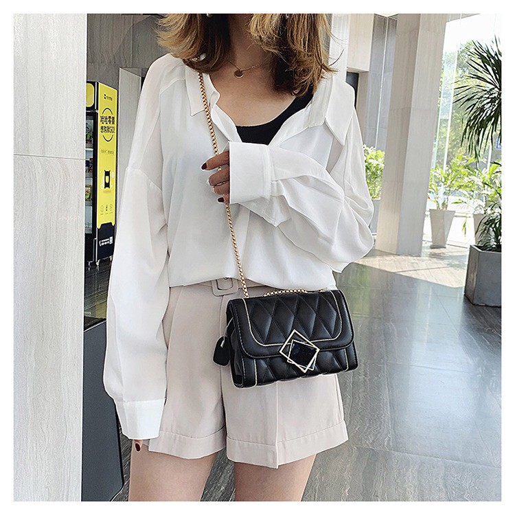 Túi đeo chéo nữ ️freeship️ túi đeo chéo nữ khóa kính h103