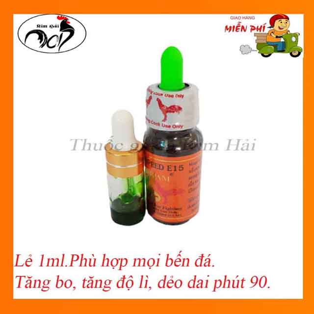 MeGa Speed E15-Lampam Thái Lan[chiết lẻ 1ml]-Nhỏ trước đá (nước màu xanh lá cây)-Tăng bo, tăng độ lì, dẻo dai phút 90.