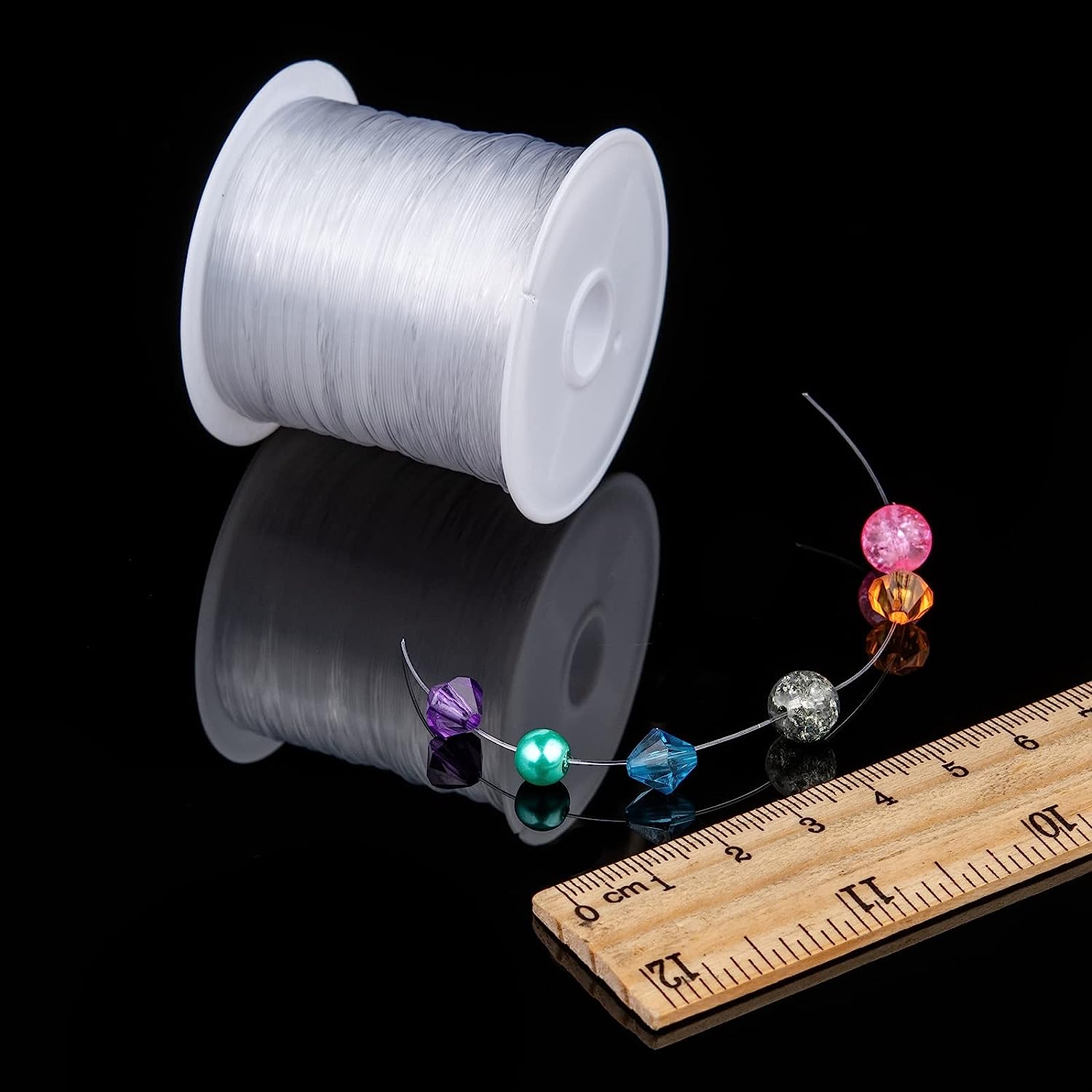 Cước trong suốt không co giãn 0.3mm dùng xâu vòng làm trang sức handmade diy