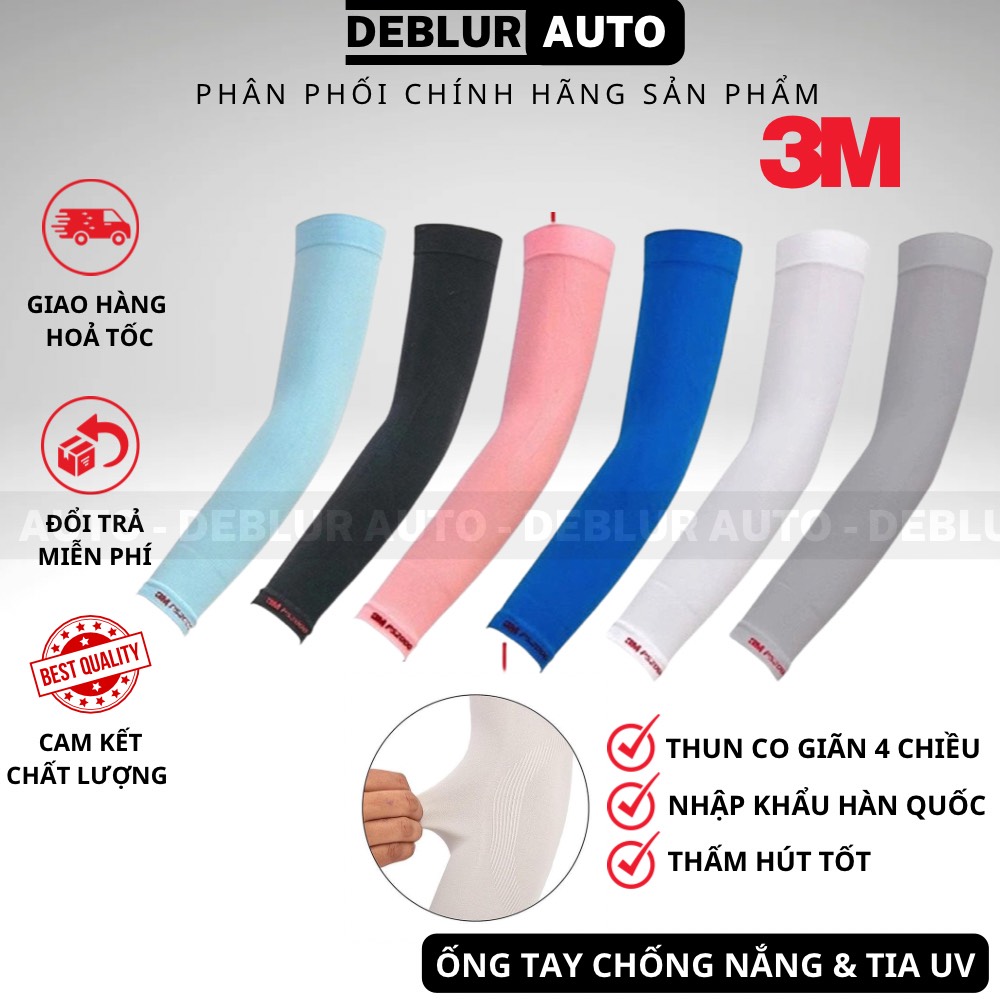 Ống Tay Chống Nắng & Tia UV 3M Mipan AquaX UV Protection Cool Wristlet PS2000 Màu Xám - Đen