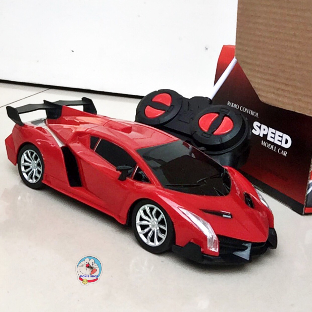Đồ chơi ô tô điều khiển từ xa Top Speed dùng pin, có đèn sáng, điều khiển 4 chiều