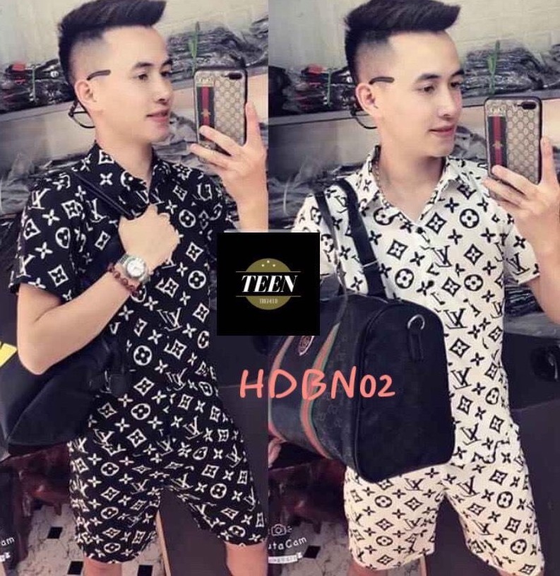 Nguyen Ngoan  Fashion Đồ Bộ Pijama Kate Thái ❤ MUA NHANH KẺO LỠ ❤ Bộ Quần Áo Pizama Nam Chất Liệu Kate Thái Cực Hot