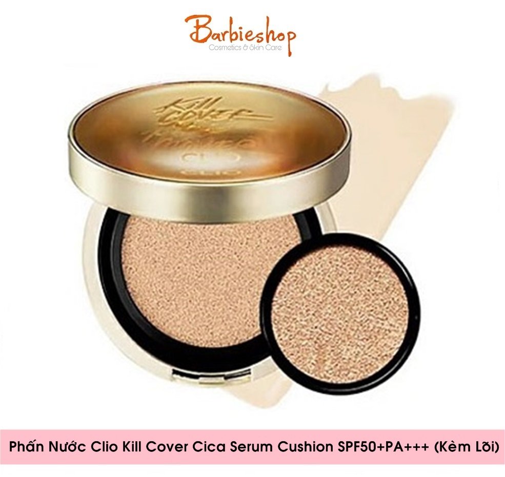 Phấn nước clio kill cover cica serum cushion spf50+pa+++ kèm lõi