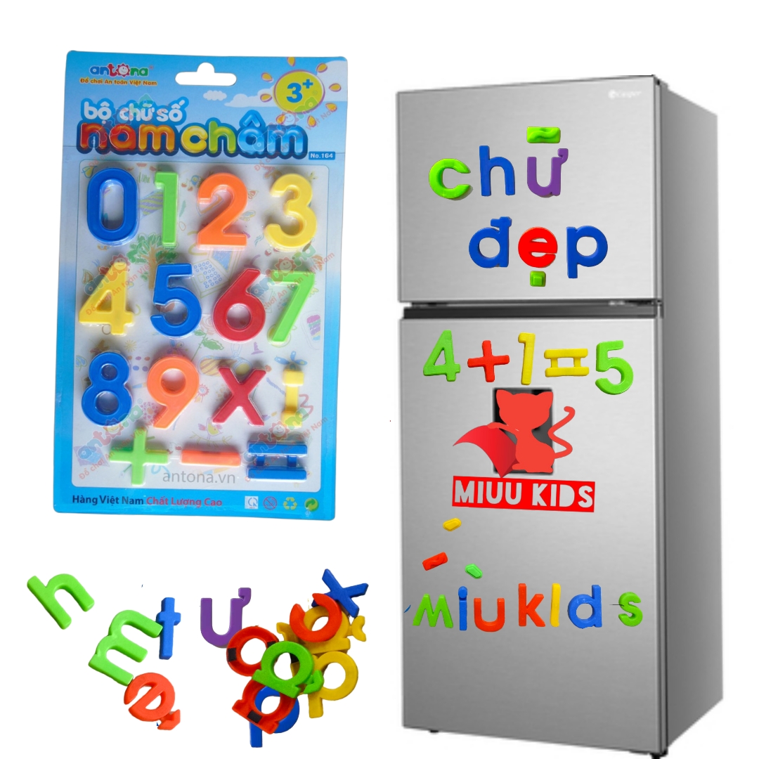 (Hàng VN) Bộ Chữ Số Nam Châm ANTONA