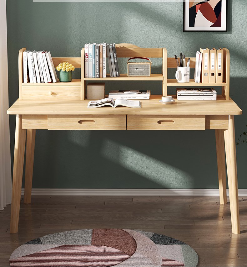 Bàn học,làm việc có ngăn kéo,giá để sách,mặt bàn chống nước,kích thước 12072cm