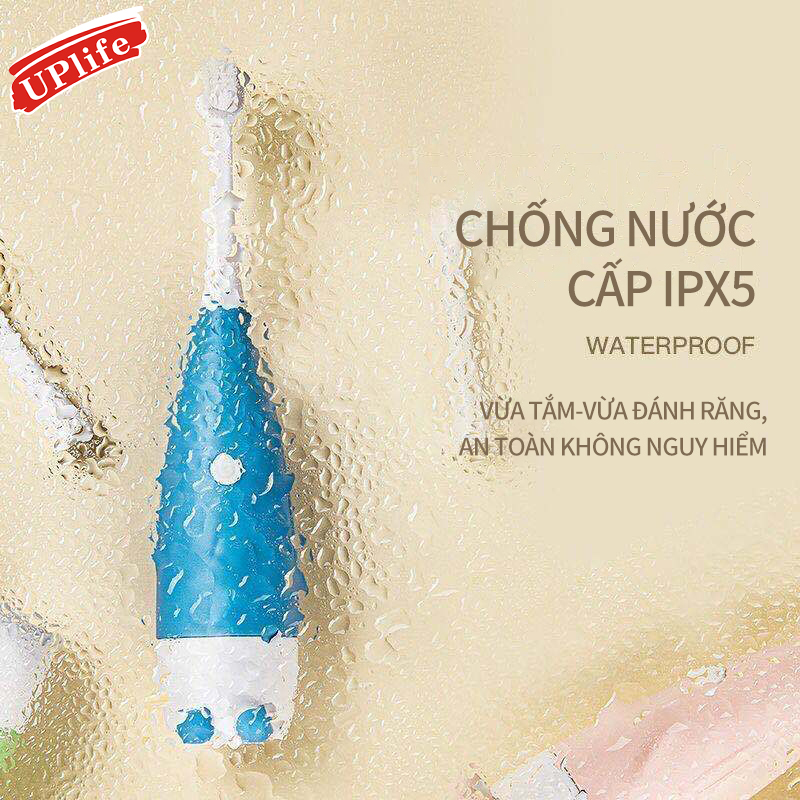 Bàn chải đánh răng cho bé hình gấu dễ thương; Bàn chải đánh răng điện tử lông mềm, sạch miệng