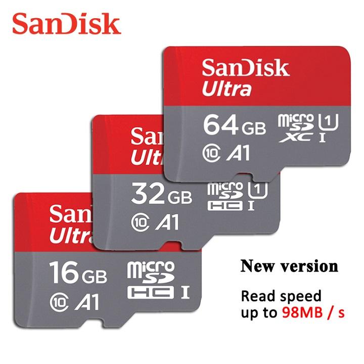 Thẻ Nhớ MicroSDHC SanDisk Ultra 16GB 32GB 64GB Upto 80MB/S Lưu Trữ Video Camera Các Loại Camera Hành Trình Camera Oto Cam kết hàng chất lượng cao