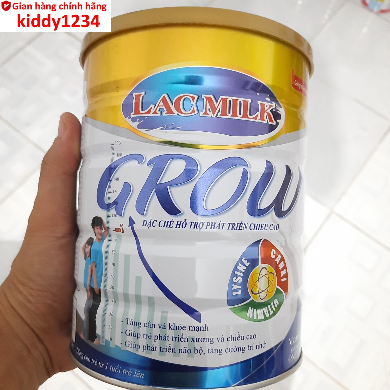 Sữa Lacmilk 900g giúp phát triển chiều cao (kiddy1234)