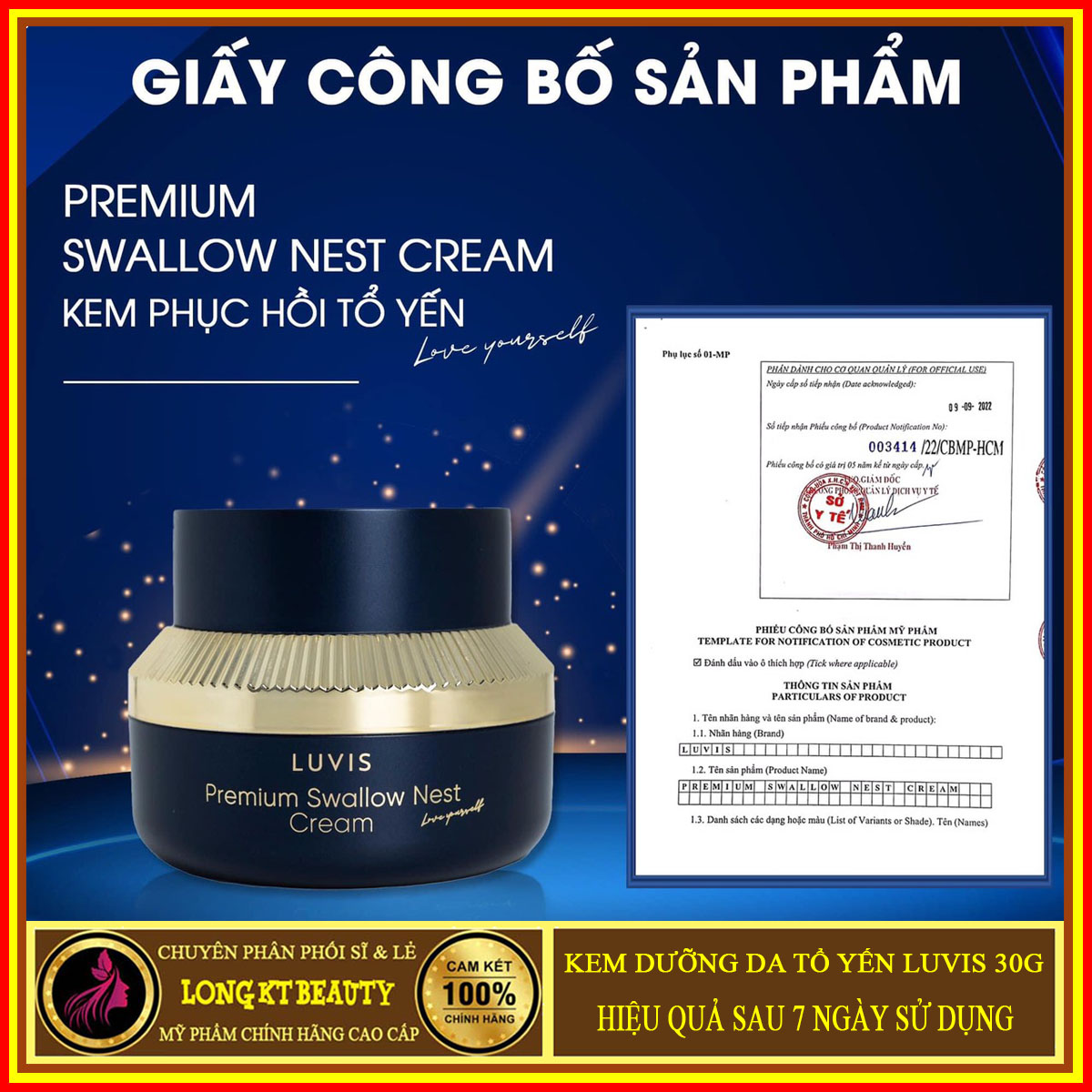 [LUVIS] KEM DƯỠNG PHỤC HỒI TRẮNG DA LUVIS