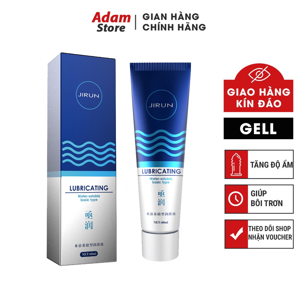 Gel bôi trơn hỗ trợ tình dục JIRUN, gel bôi trơn gốc nước tăng khoái cảm, type 60ml